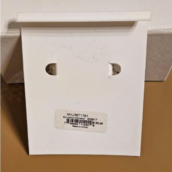 NWT Michael Kors Rose Gold Hoops with crystals ✨ - Picture 4 of 4